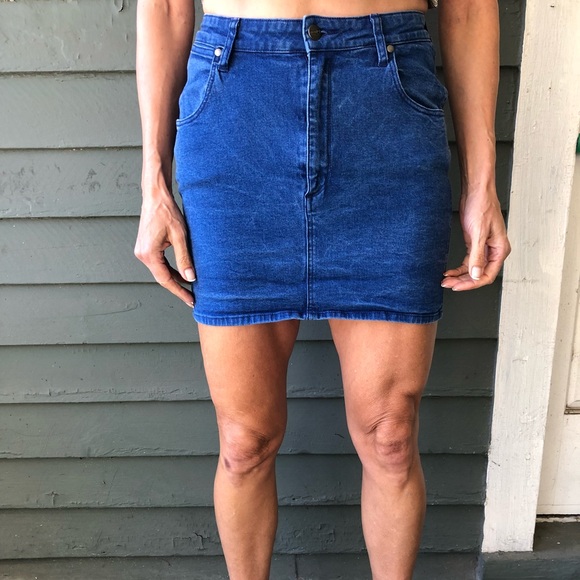 wrangler jean skirt